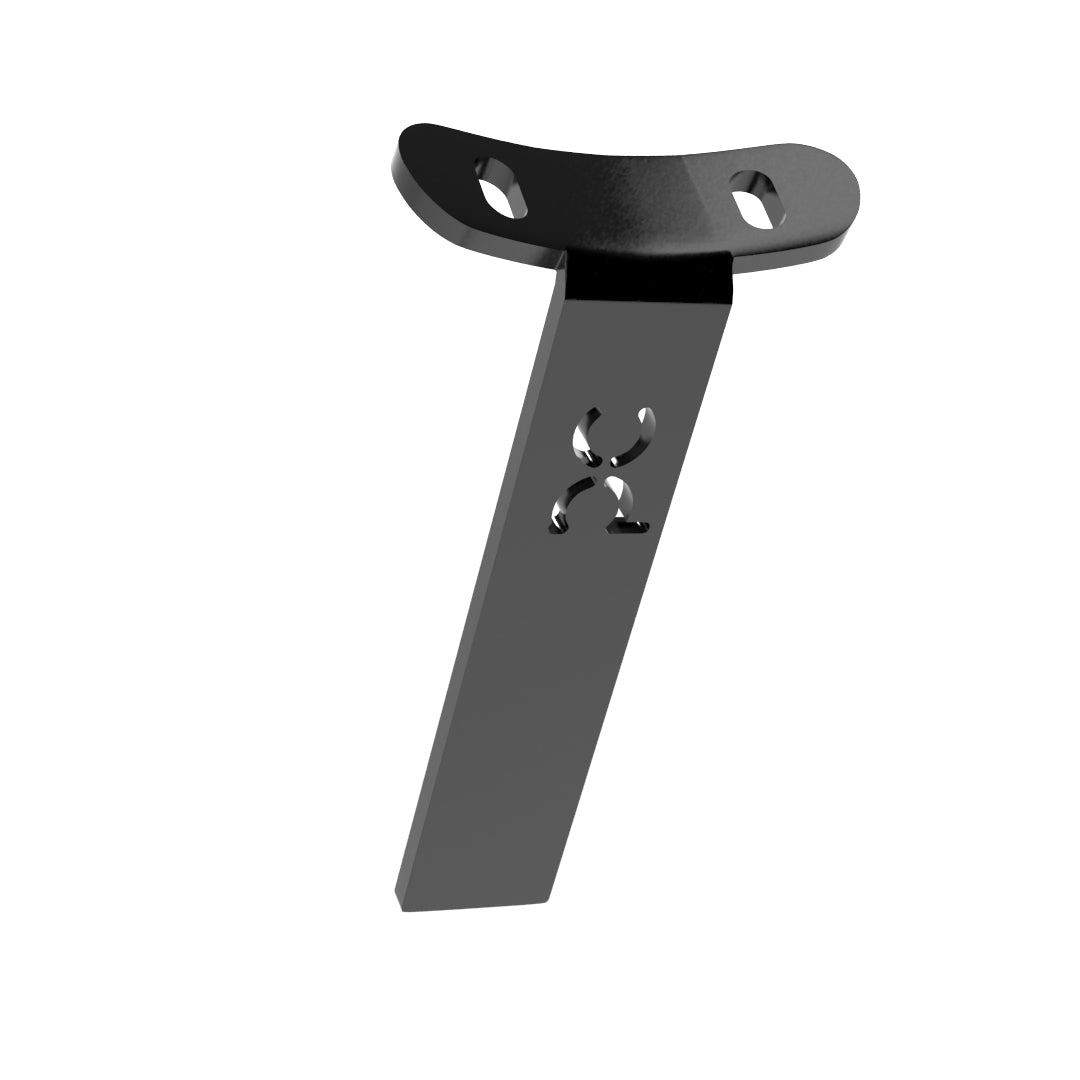 Weld-On Curved Fender Bracket Powder-Coated