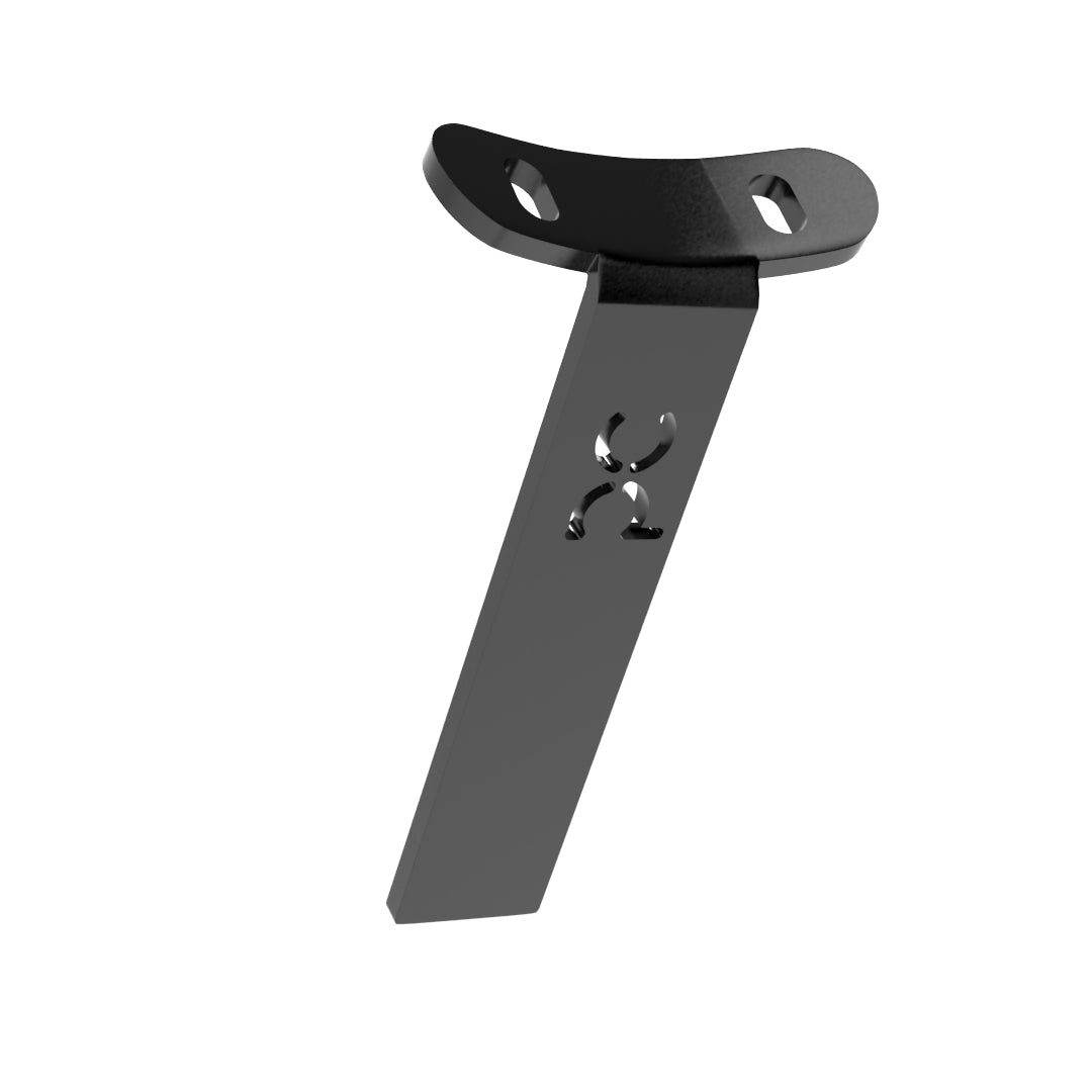 Weld-On Curved Fender Bracket Powder-Coated