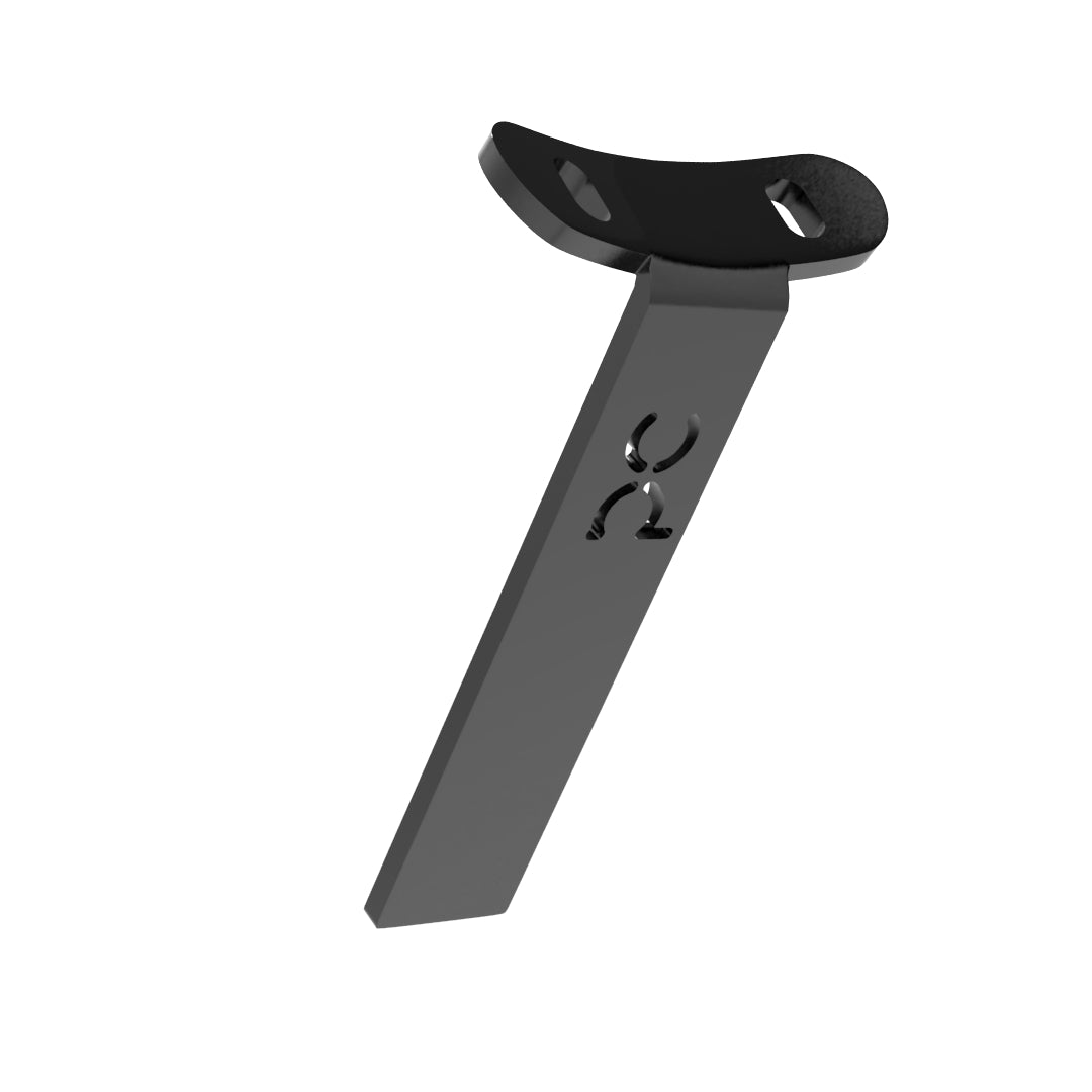 Weld-On Curved Fender Bracket Powder-Coated
