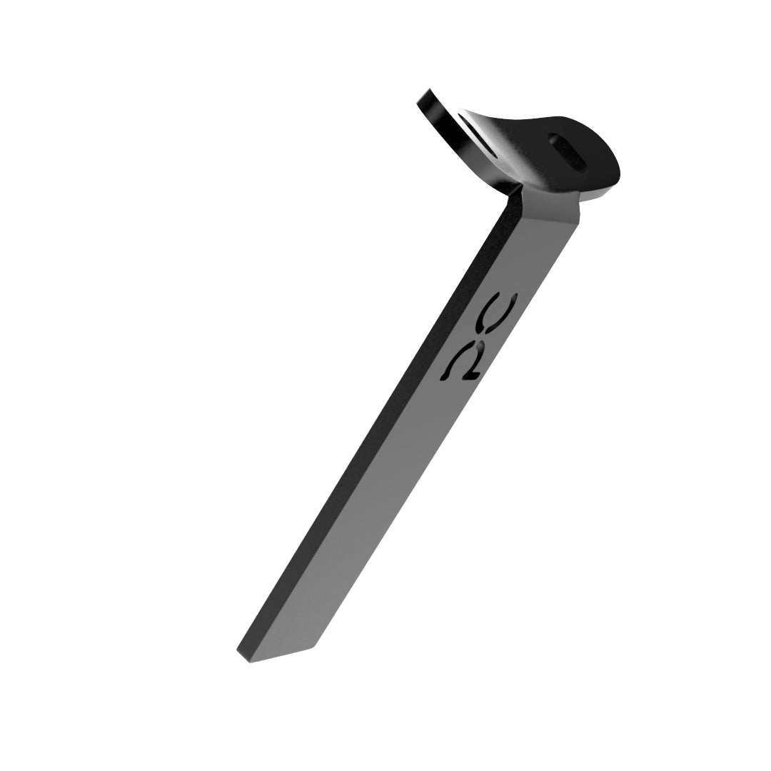 Weld-On Curved Fender Bracket Powder-Coated