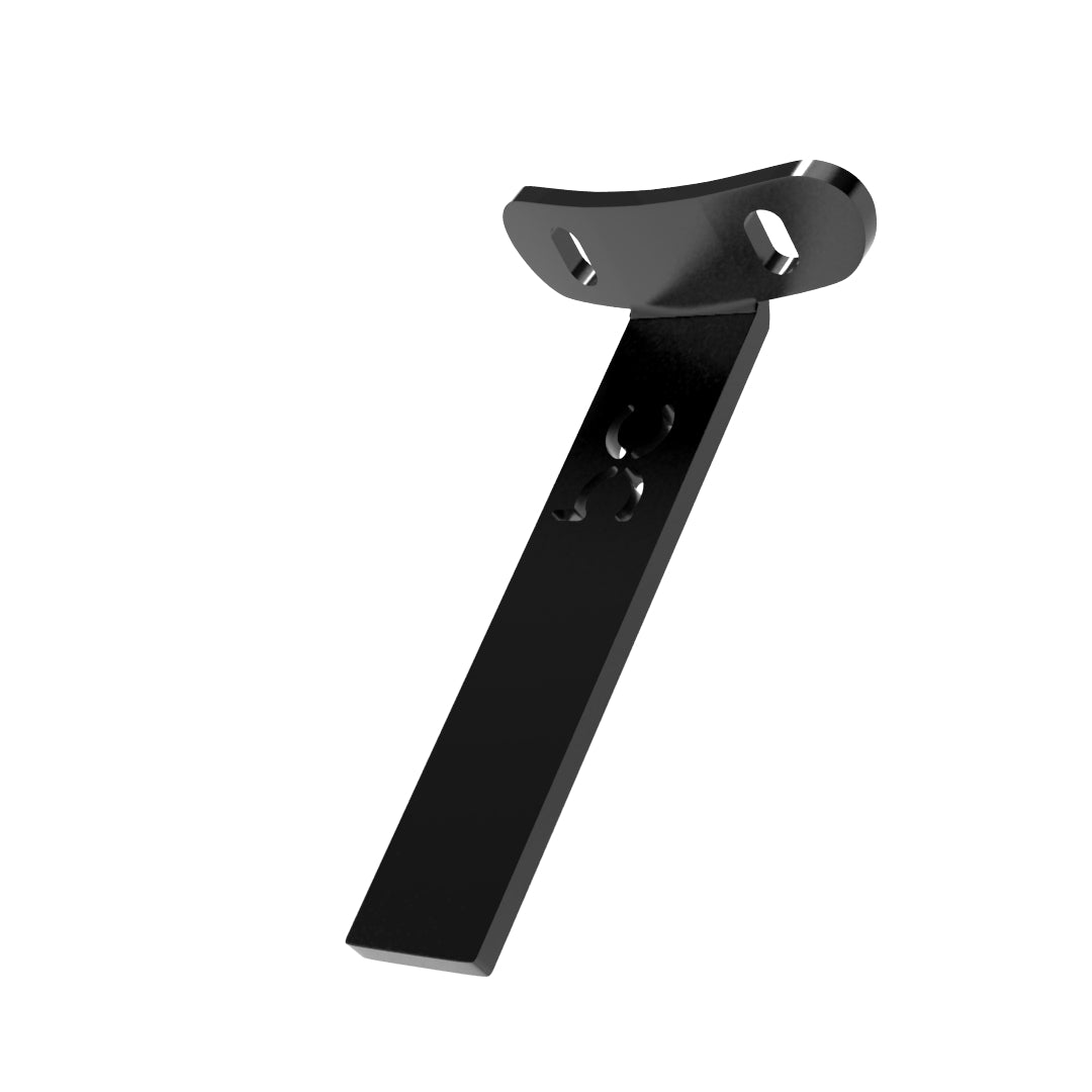 Weld-On Curved Fender Bracket Powder-Coated