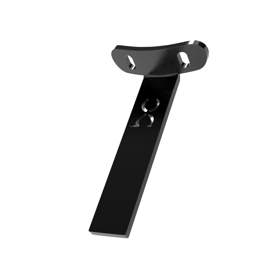 Weld-On Curved Fender Bracket Powder-Coated