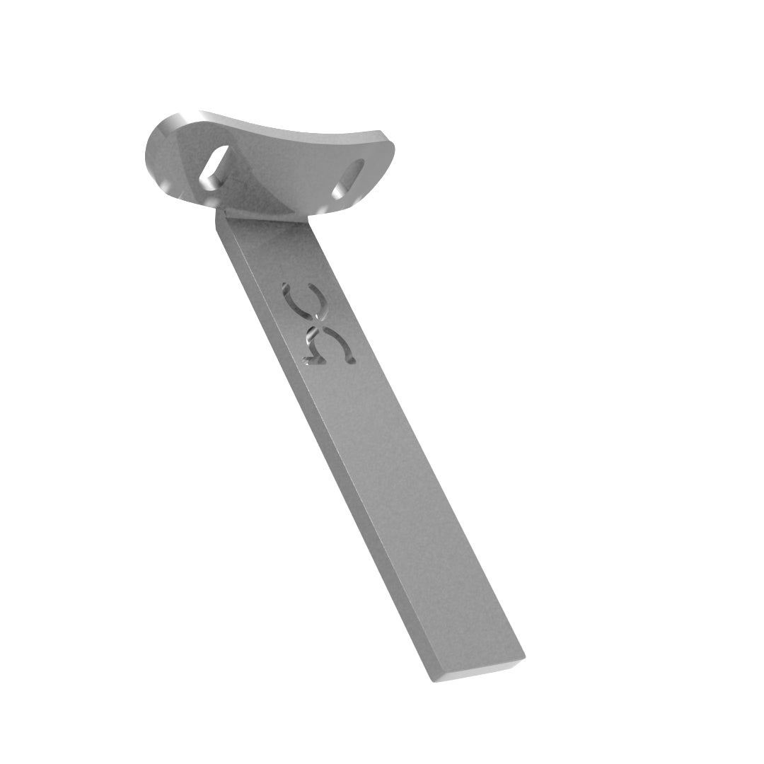 Weld-On Curved Fender Bracket Raw Steel