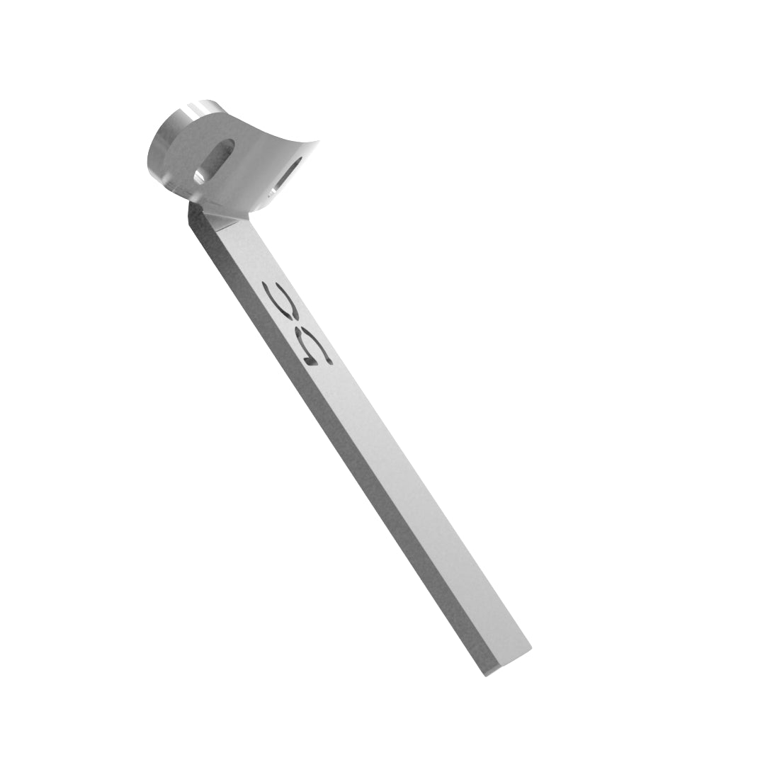 Weld-On Curved Fender Bracket Raw Steel