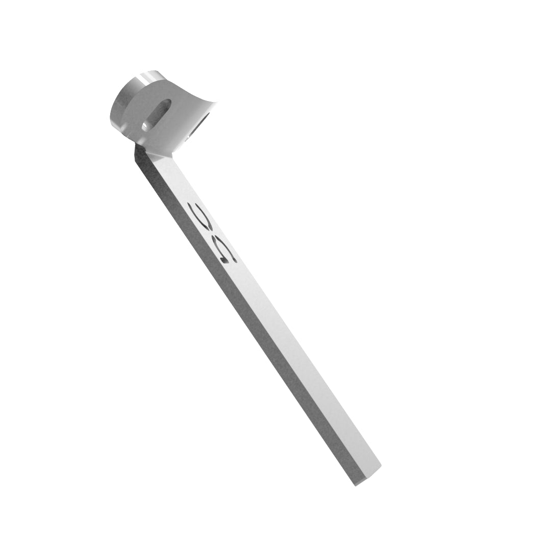 Weld-On Curved Fender Bracket Raw Steel