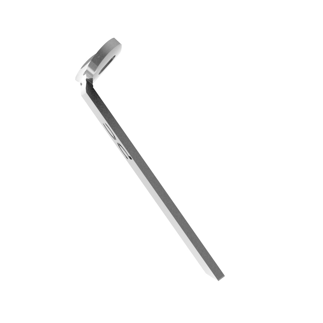 Weld-On Curved Fender Bracket Raw Steel