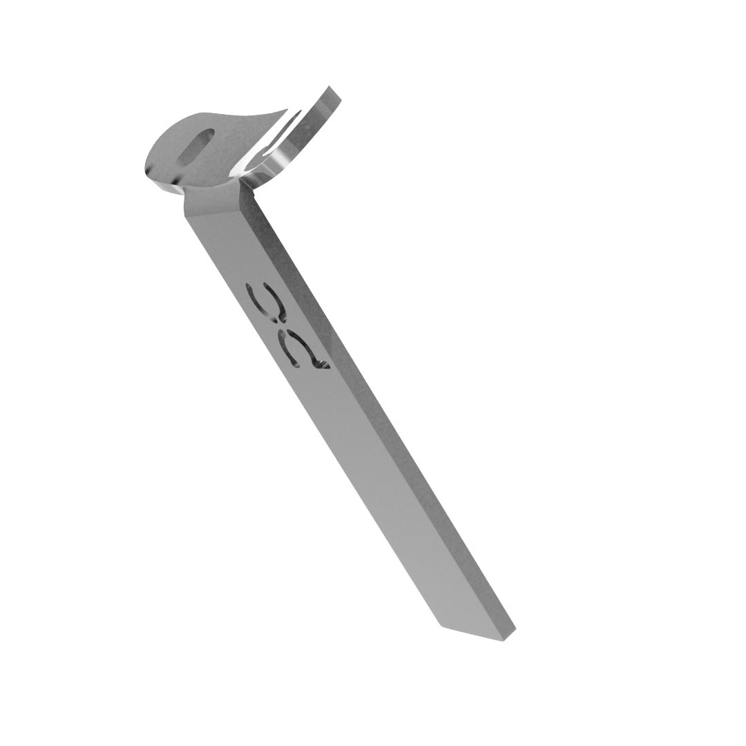 Weld-On Curved Fender Bracket Raw Steel
