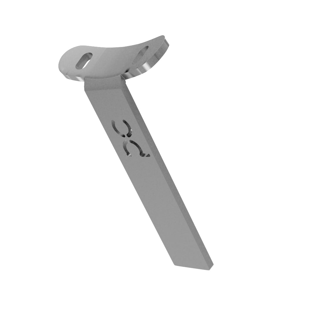 Weld-On Curved Fender Bracket Raw Steel