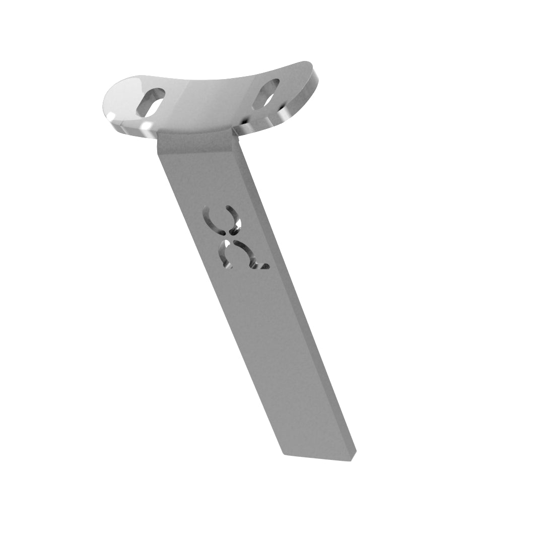 Weld-On Curved Fender Bracket Raw Steel