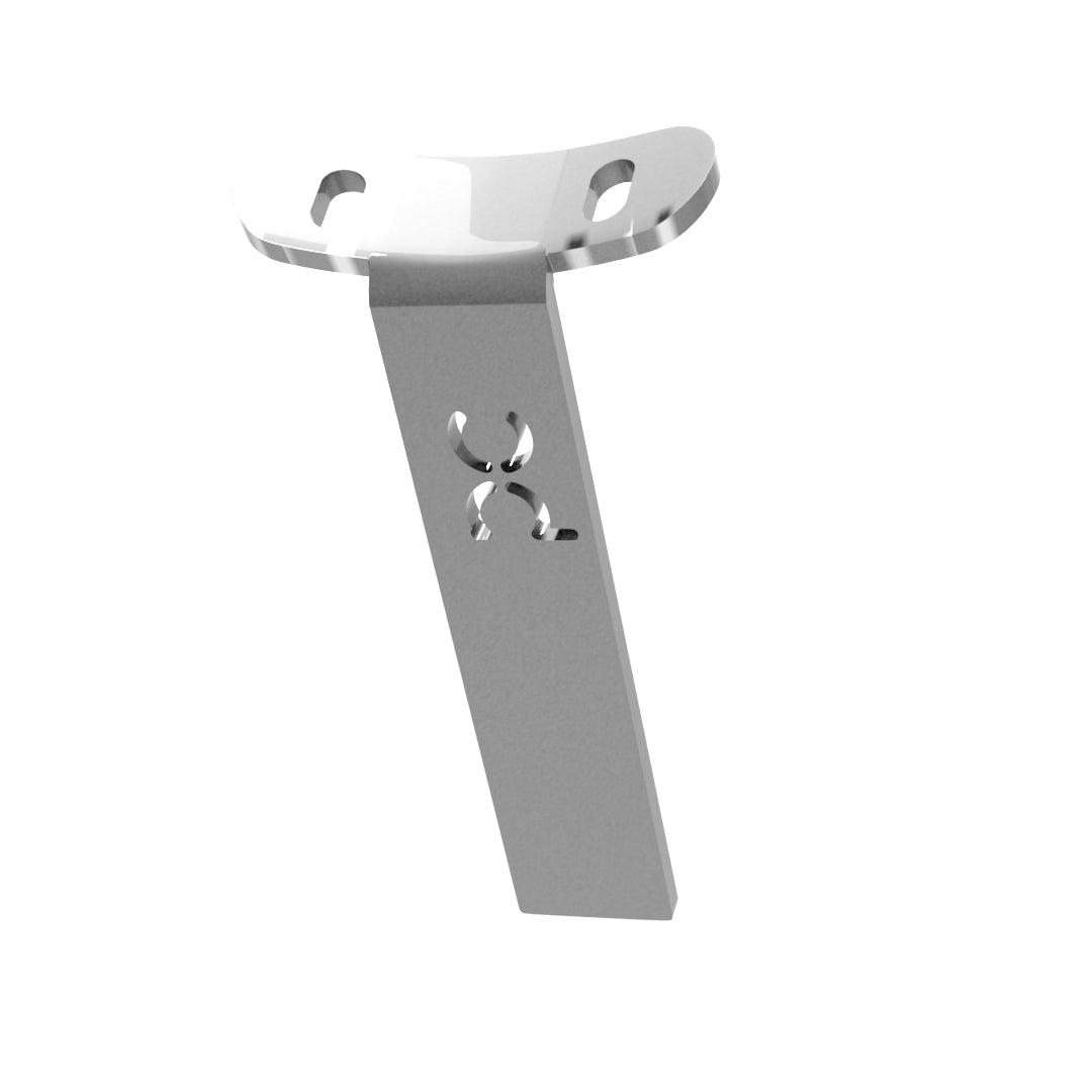 Weld-On Curved Fender Bracket Raw Steel