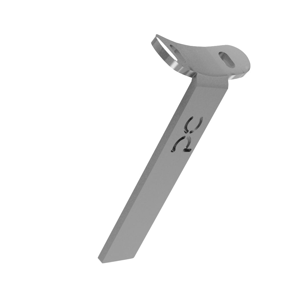 Weld-On Curved Fender Bracket Raw Steel