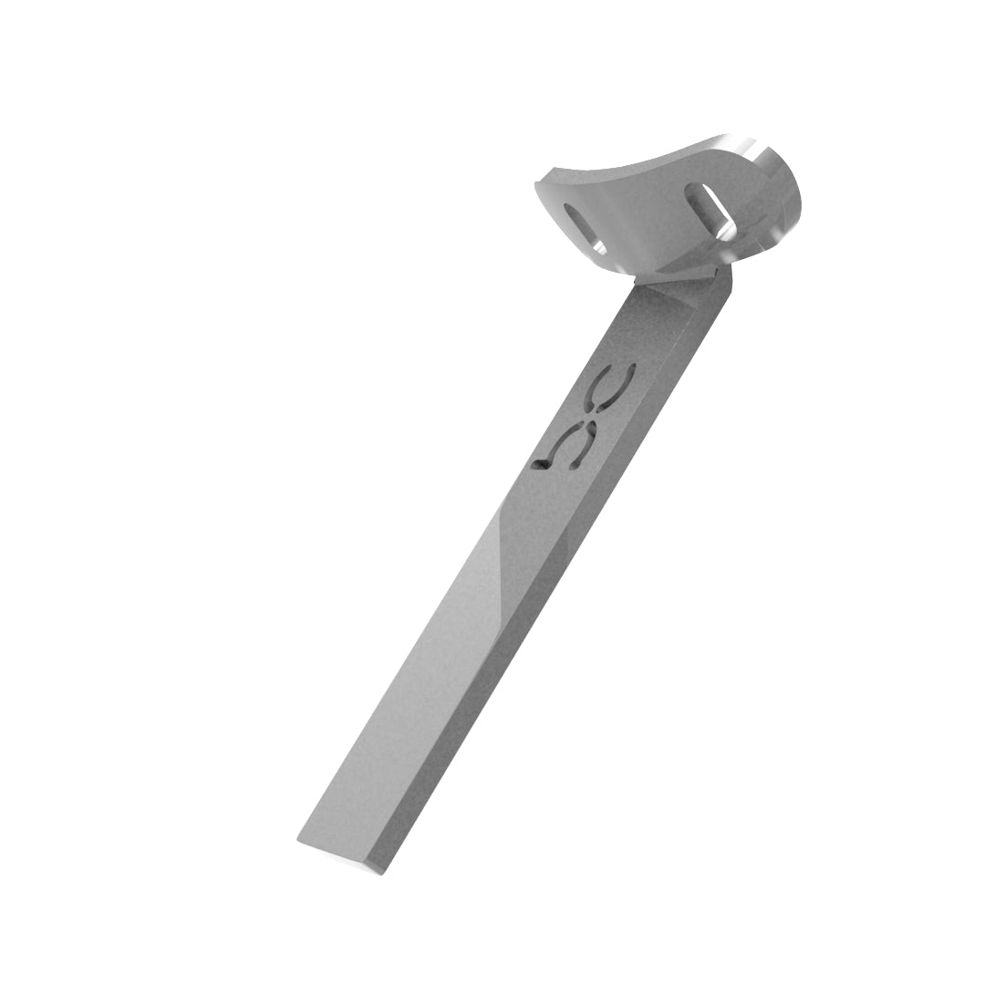 Weld-On Curved Fender Bracket Raw Steel