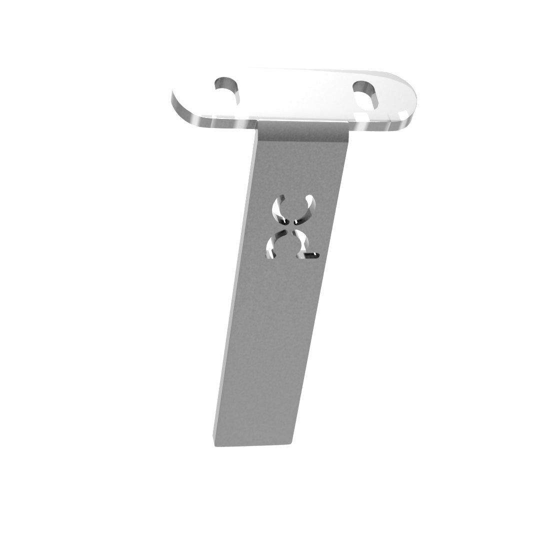 Weld-On Upper Flat Fenders Bracket Raw Steel