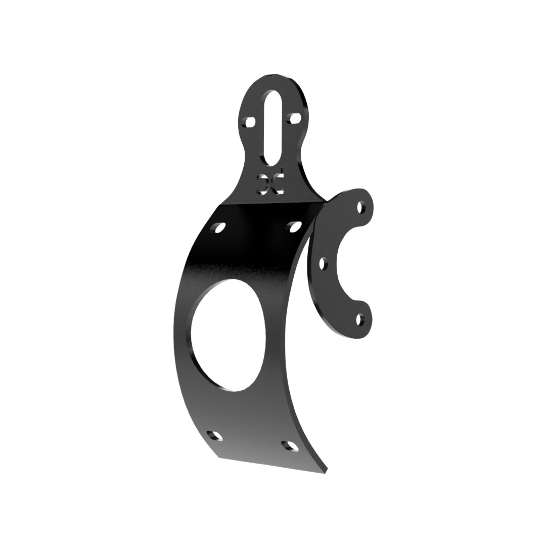 Multi-FIT Vertical Curved License plate bracket with Brake light