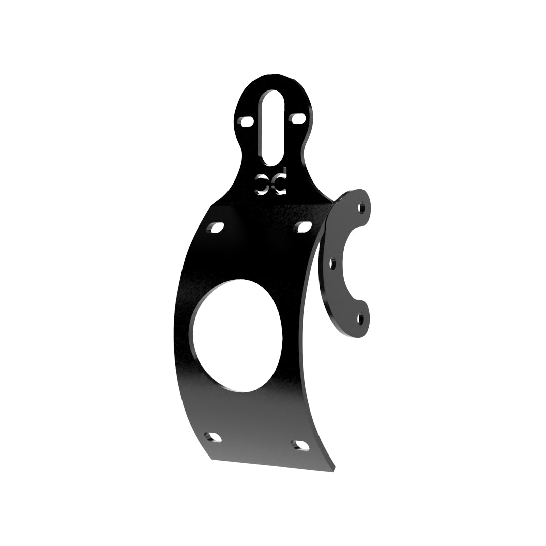 Multi-FIT Vertical Curved License plate bracket with Brake light