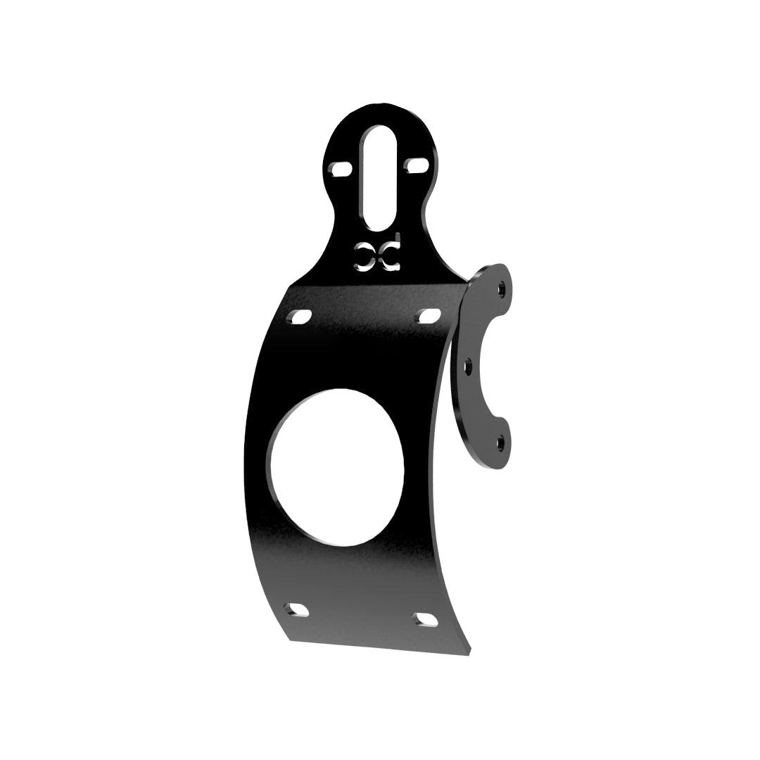 Multi-FIT Vertical Curved License plate bracket with Brake light