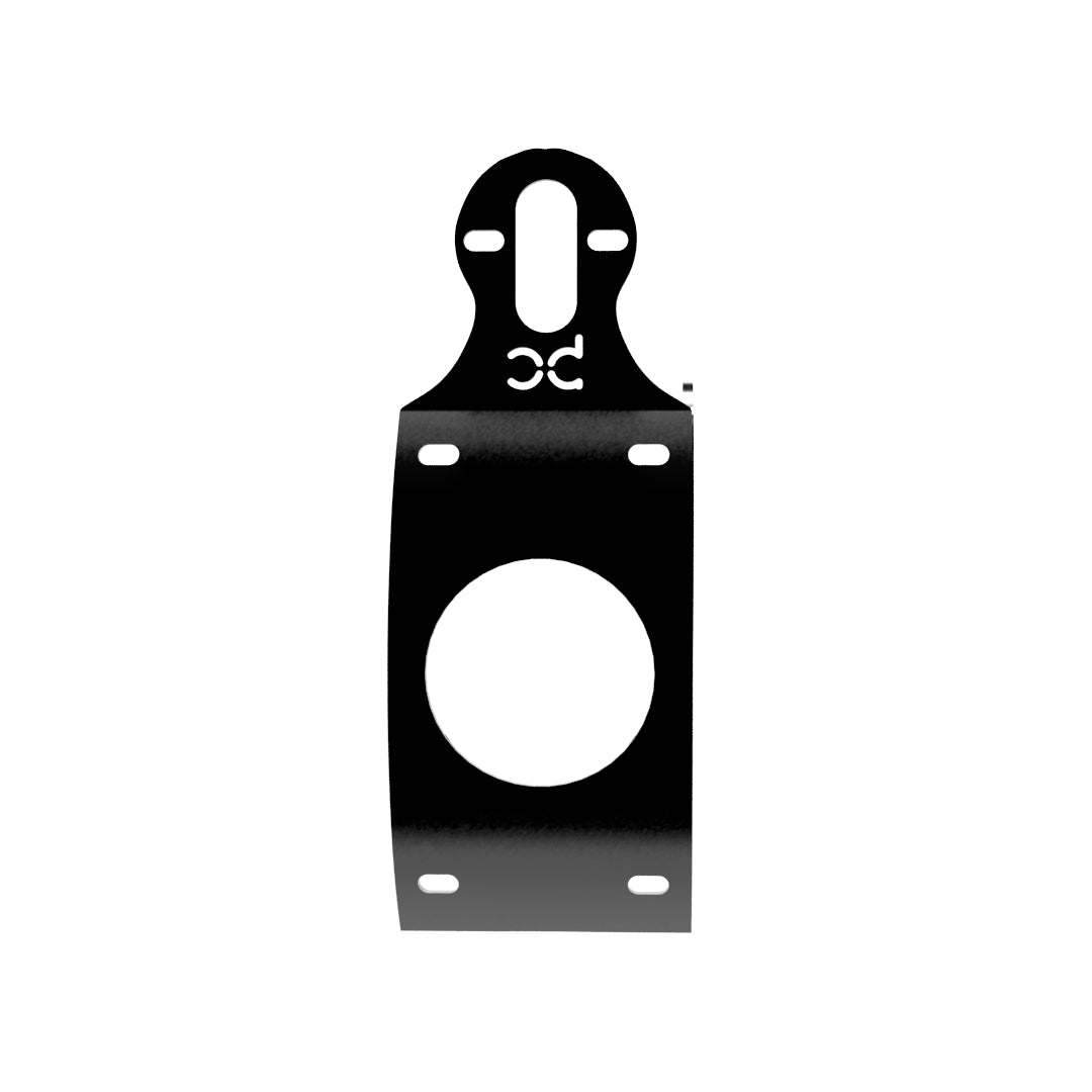 Multi-FIT Vertical Curved License plate bracket with Brake light