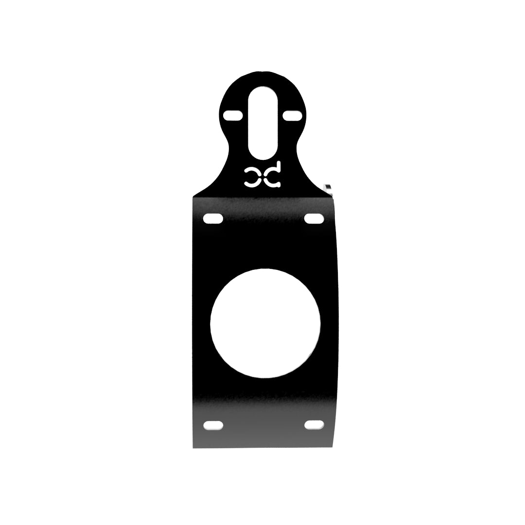 Multi-FIT Vertical Curved License plate bracket with Brake light