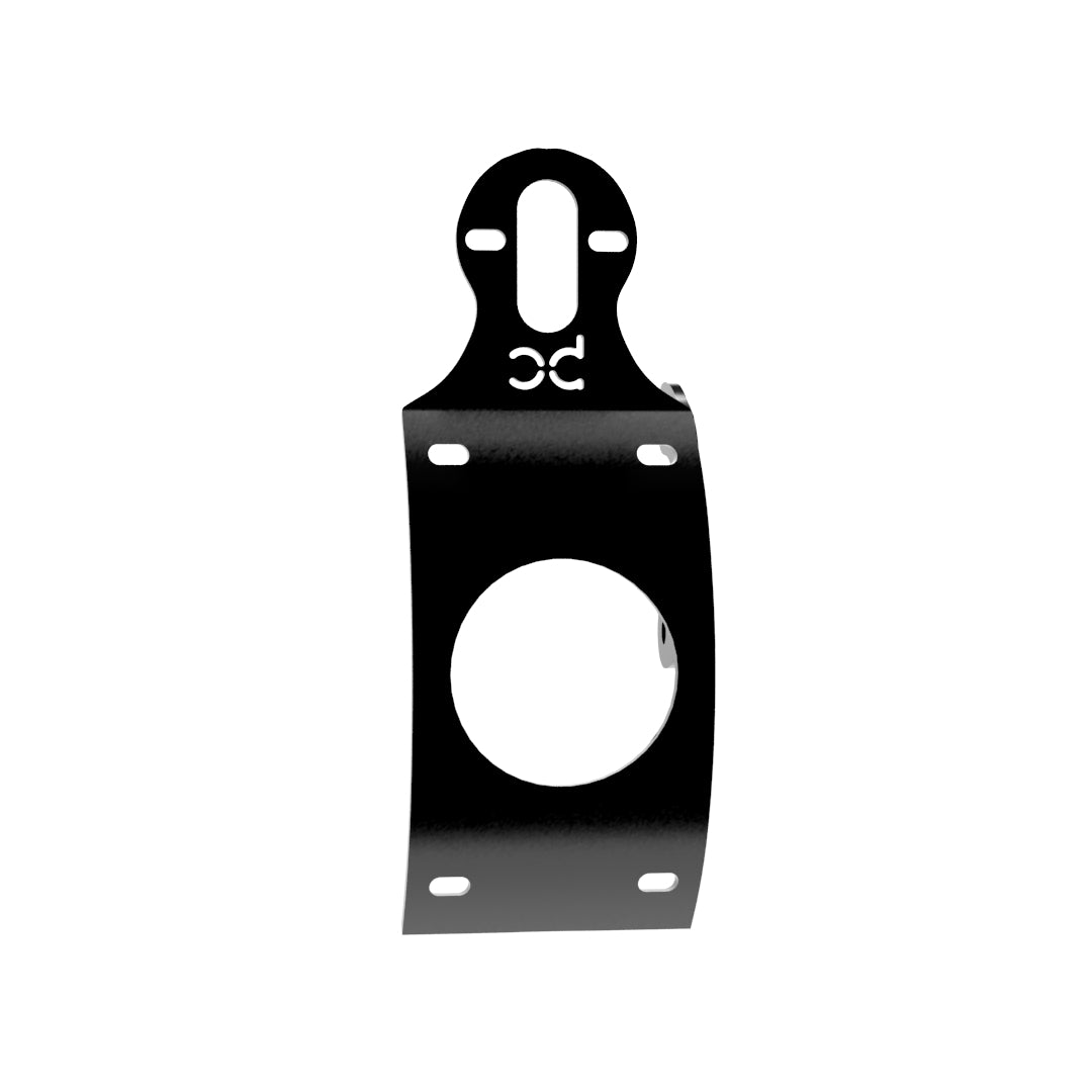 Multi-FIT Vertical Curved License plate bracket with Brake light