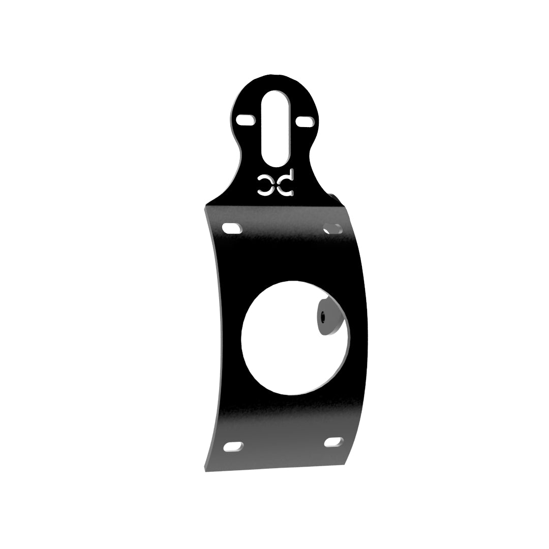 Multi-FIT Vertical Curved License plate bracket with Brake light