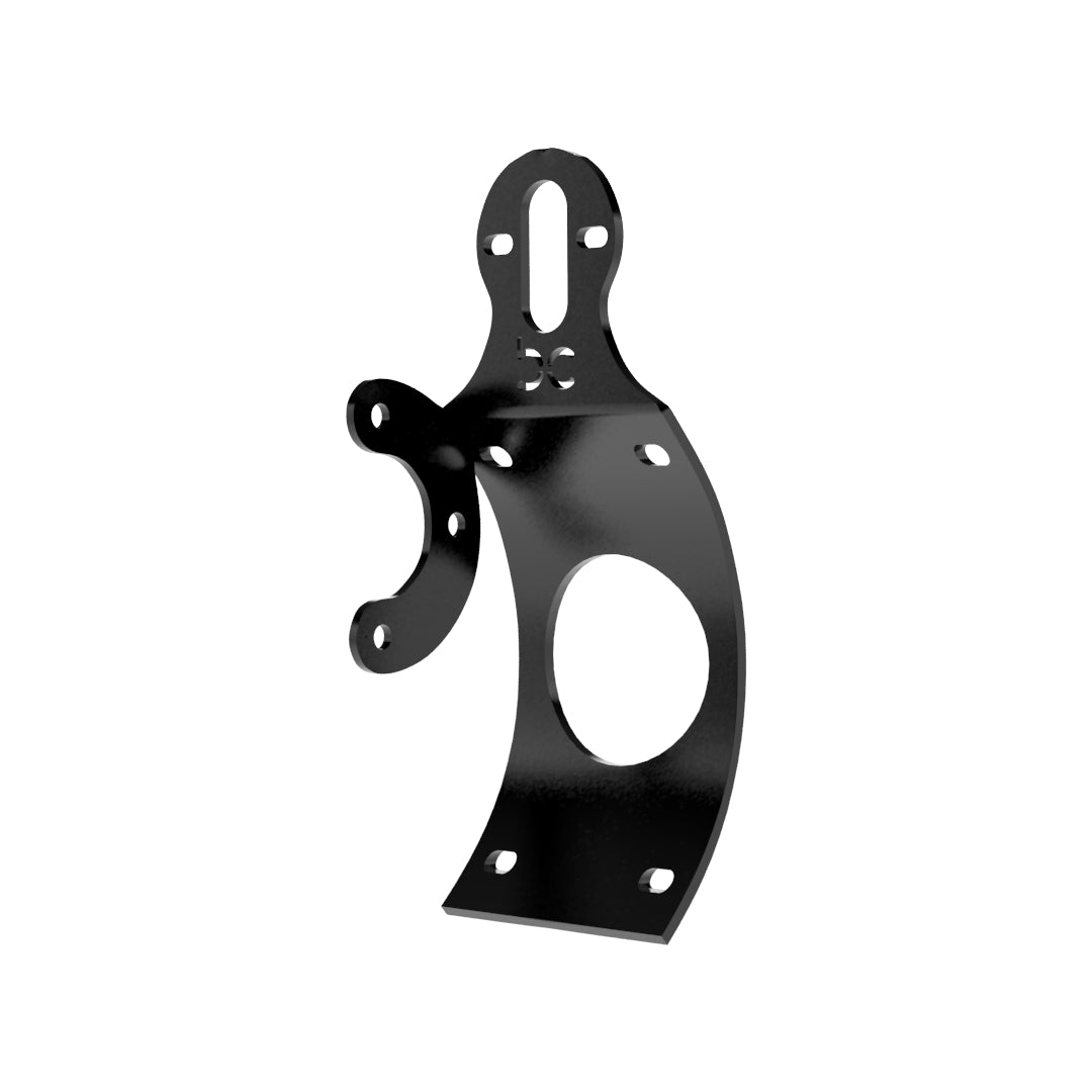 Multi-FIT Vertical Curved License plate bracket with Brake light