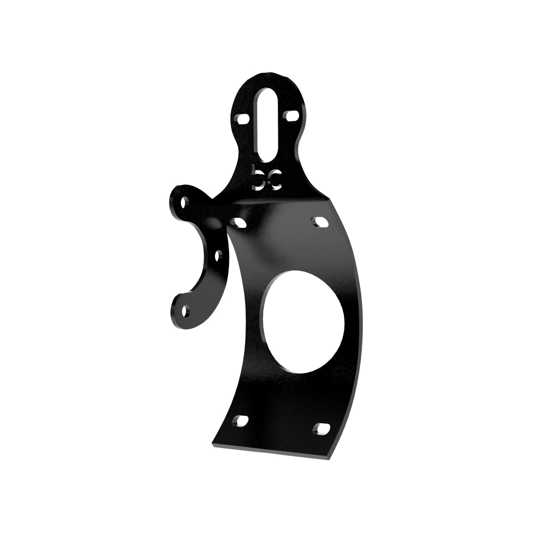 Multi-FIT Vertical Curved License plate bracket with Brake light