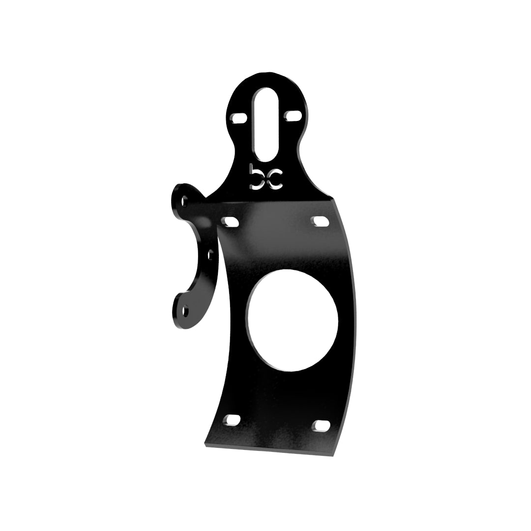 Multi-FIT Vertical Curved License plate bracket with Brake light