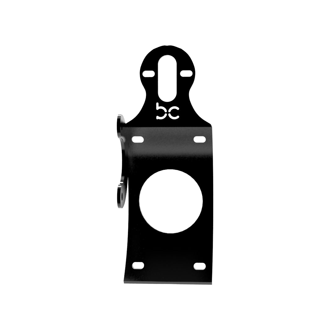 Multi-FIT Vertical Curved License plate bracket with Brake light