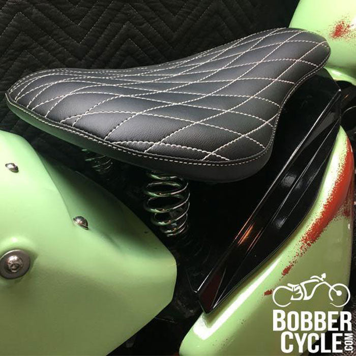Honda Shadow VLX600 Leather Bobber Seat Conversion Kit + 13” HOLES Seat