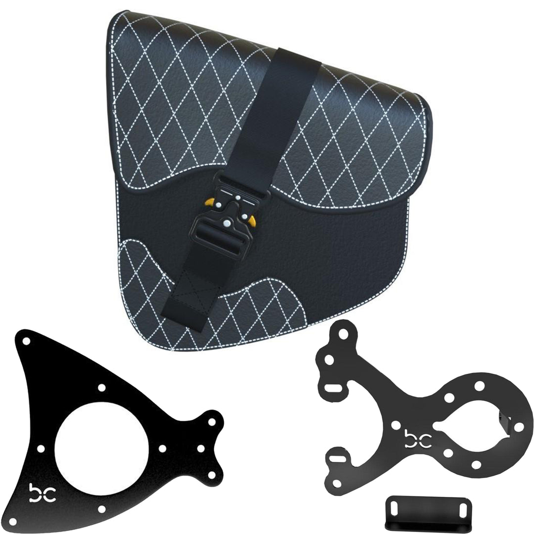 Honda Rebel CMX250 SaddleBag Kit (DIAMOND SaddleBag + Left Bike Bracket + SaddleBag Bracket)