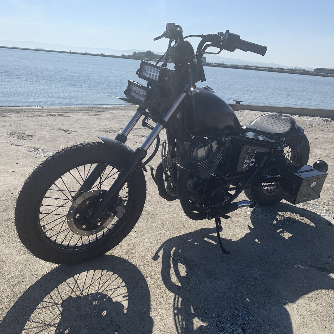 Honda Rebel CMX250 Rear Fender Combo Kit (Rear Fender + Fender Bracket + Struts)