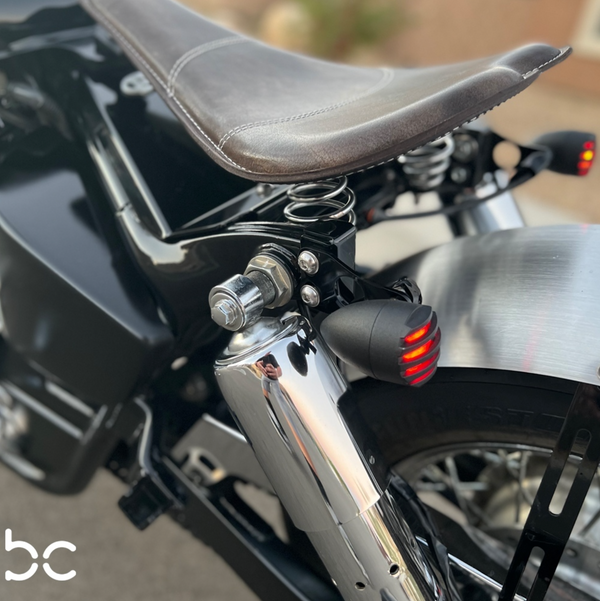 Honda Shadow VT750 (Chain) Leather Bobber Seat Conversion Kit + 13” BLANK Seat