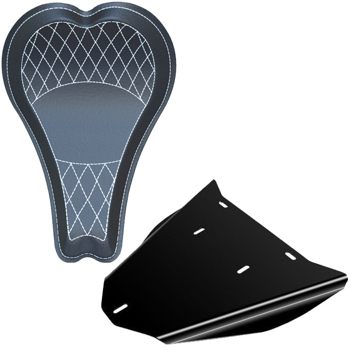 Honda Shadow VLX600 Leather Bobber Seat Conversion Kit + 16” DIAMOND Seat