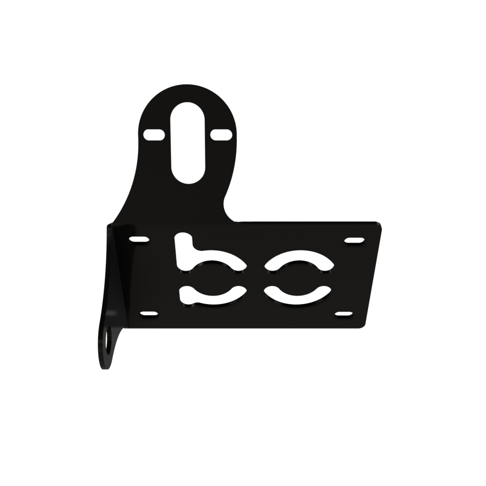 UNIVERSAL Horizontal License plate bracket (Powder Coated) LEFT SIDE