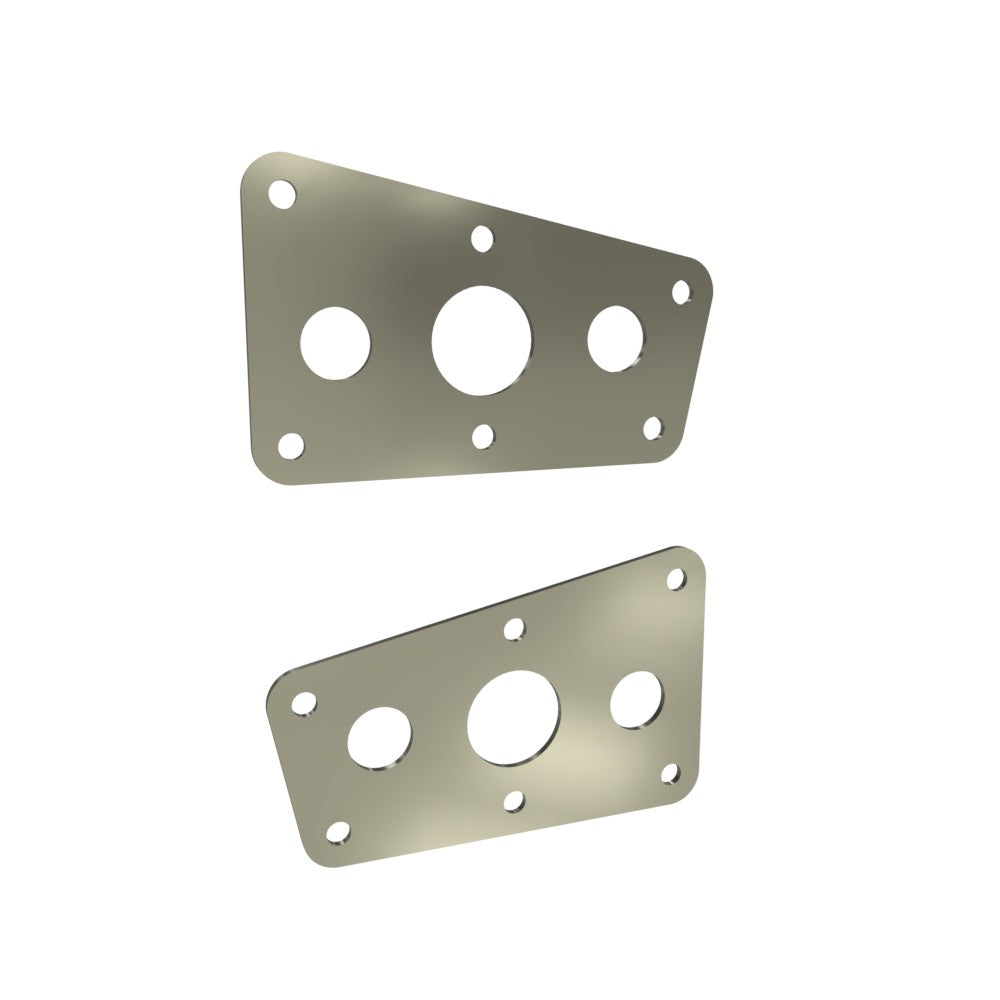 Honda Shadow VT750 (Shaft) Side Covers (Left &Right) Raw Steel