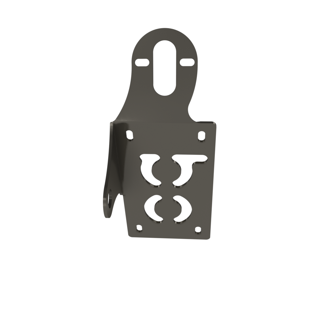 UNIVERSAL Vertical License plate bracket (Raw Steel)