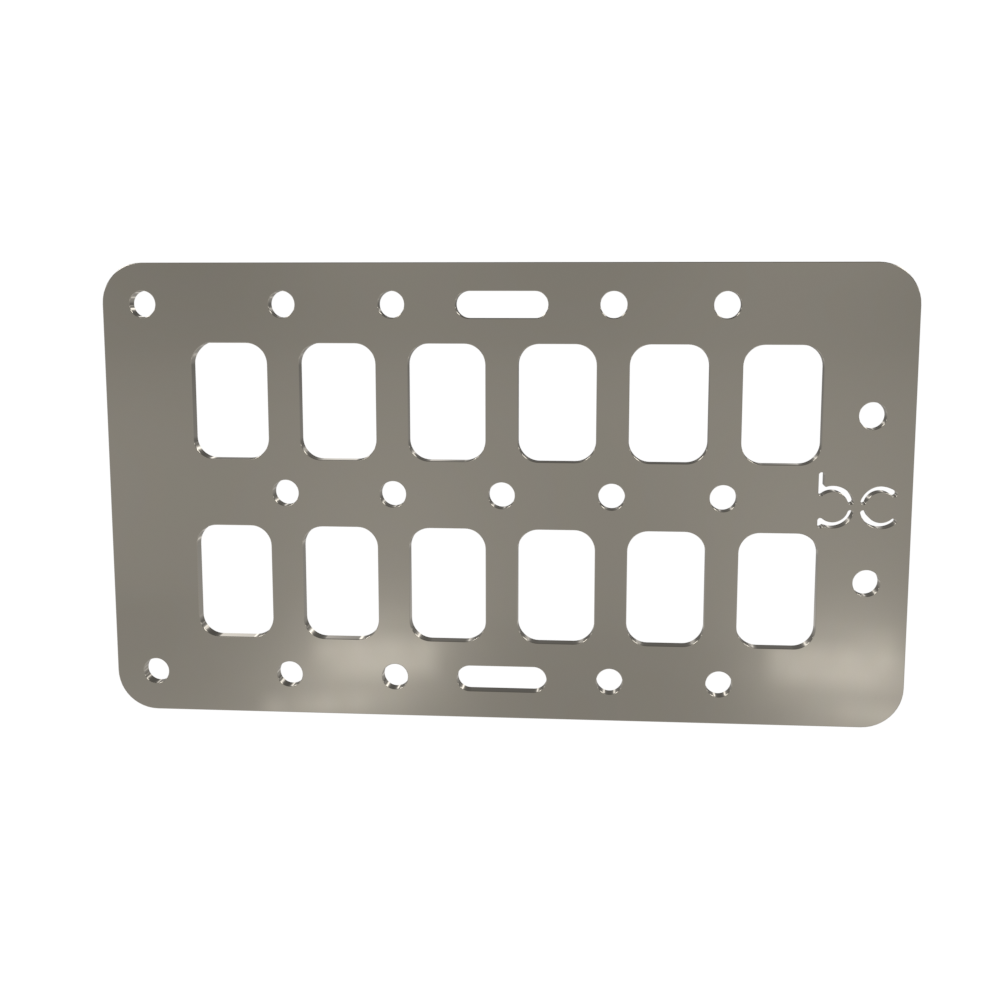 Multi-FIT Tactical Rigid MOLLE Panel Ammo Can Mount (Raw Steel)