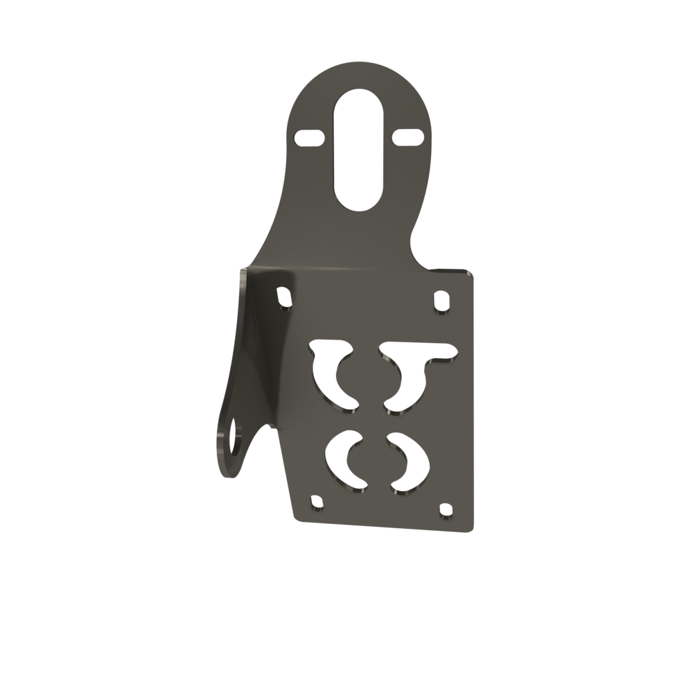 UNIVERSAL Vertical License plate bracket (Raw Steel)