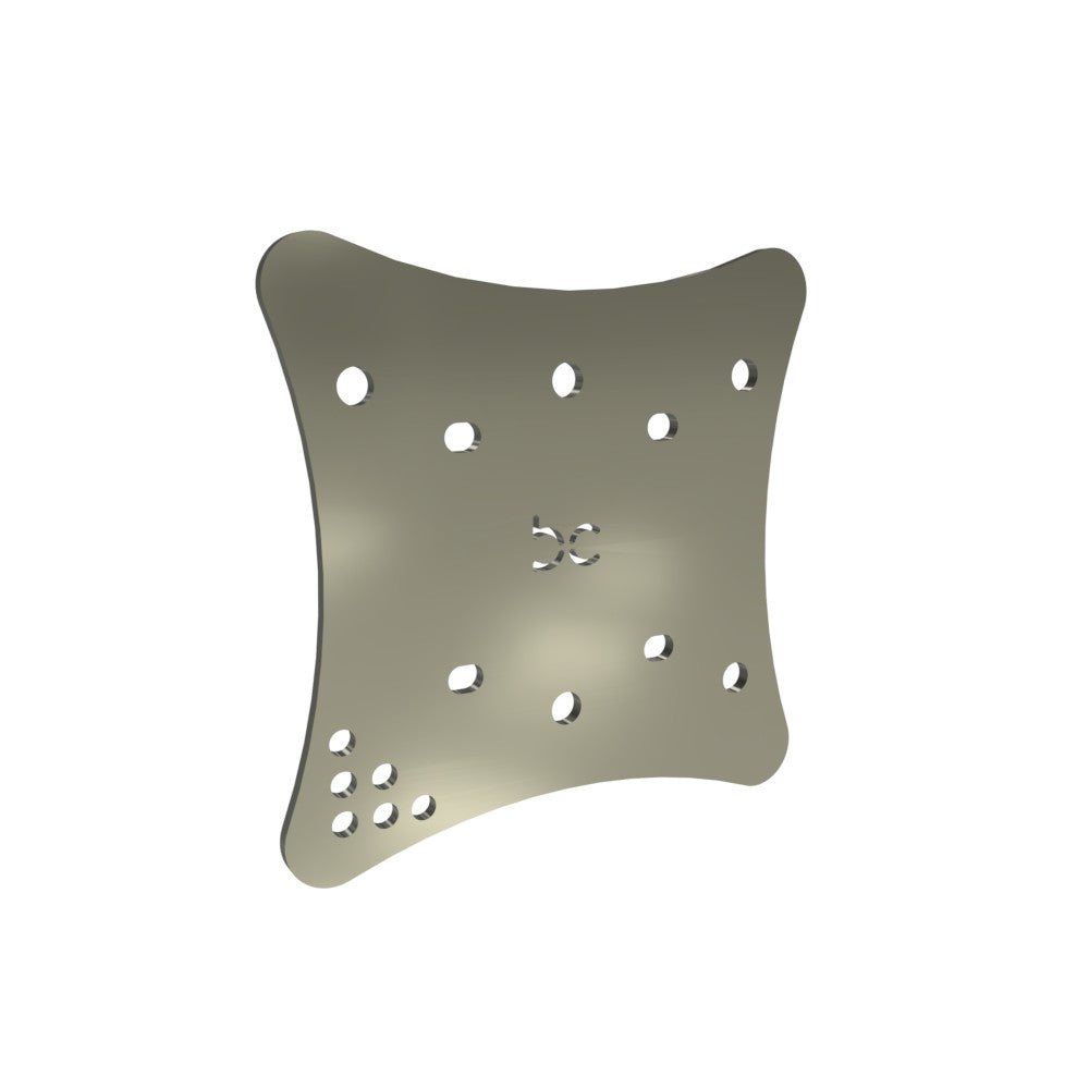 Multi-Fit HeadLight Plate (Raw Metal)