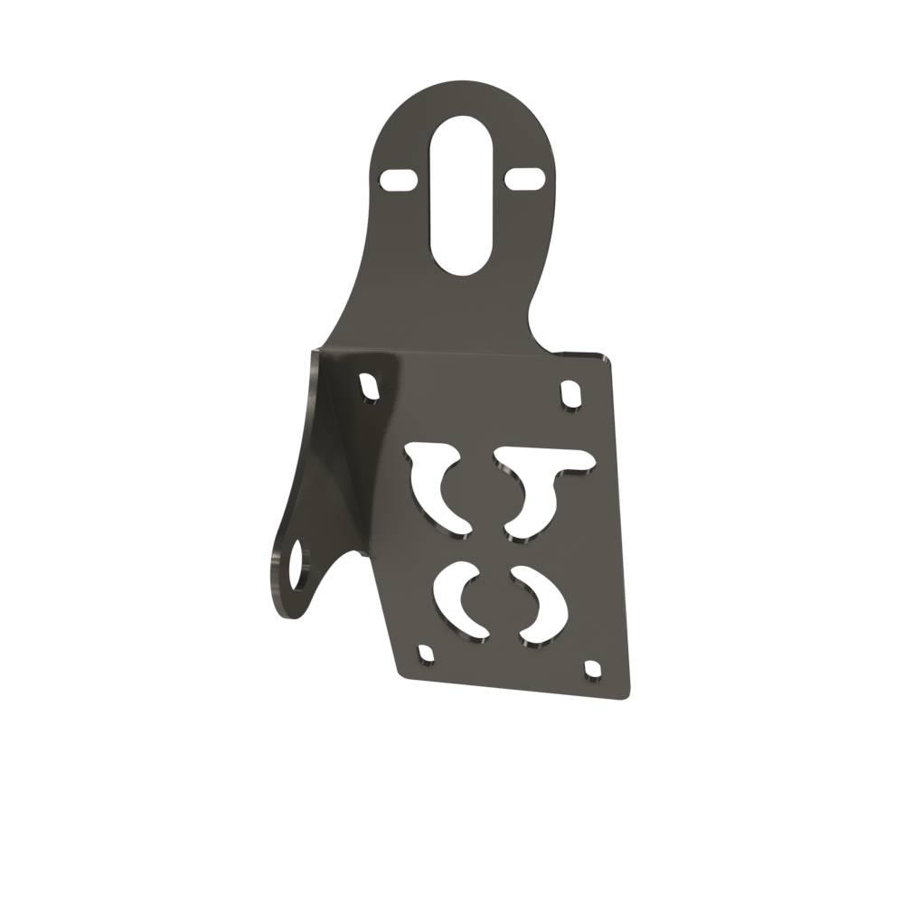 UNIVERSAL Vertical License plate bracket (Raw Steel)