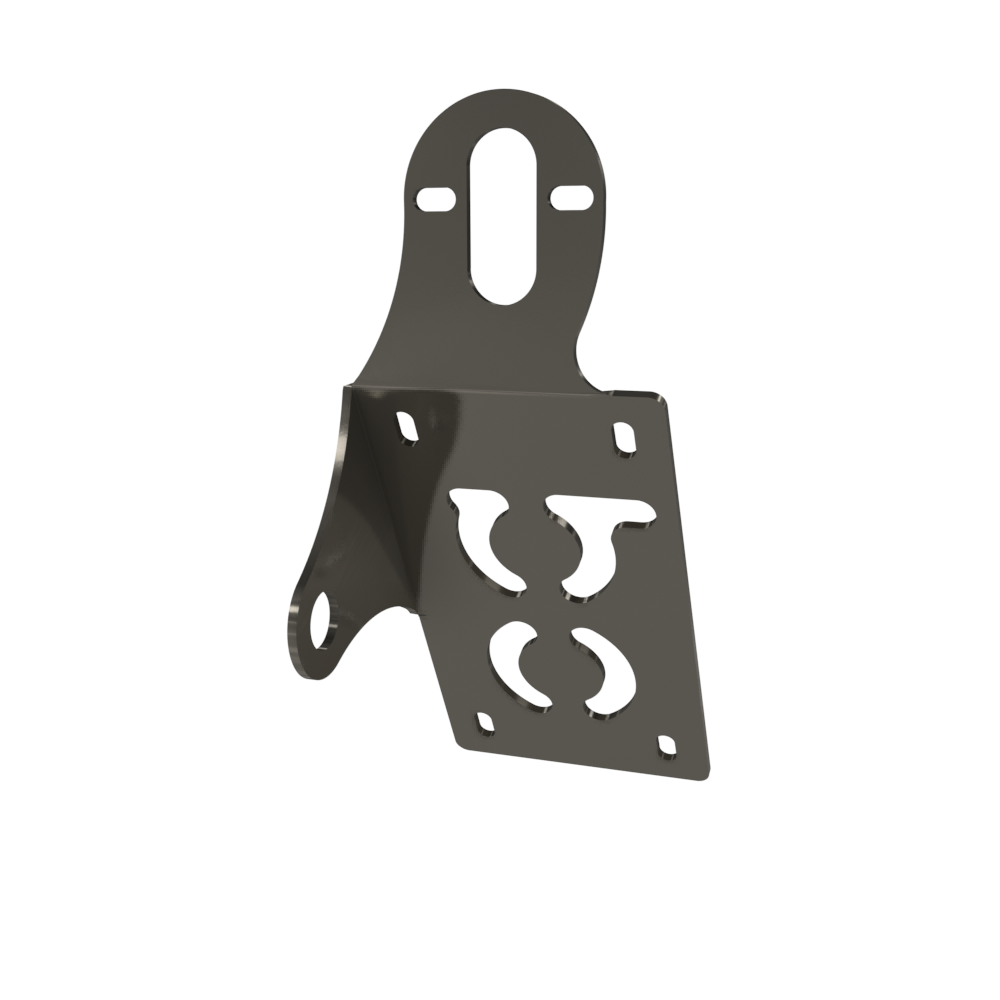 UNIVERSAL Vertical License plate bracket (Raw Steel)