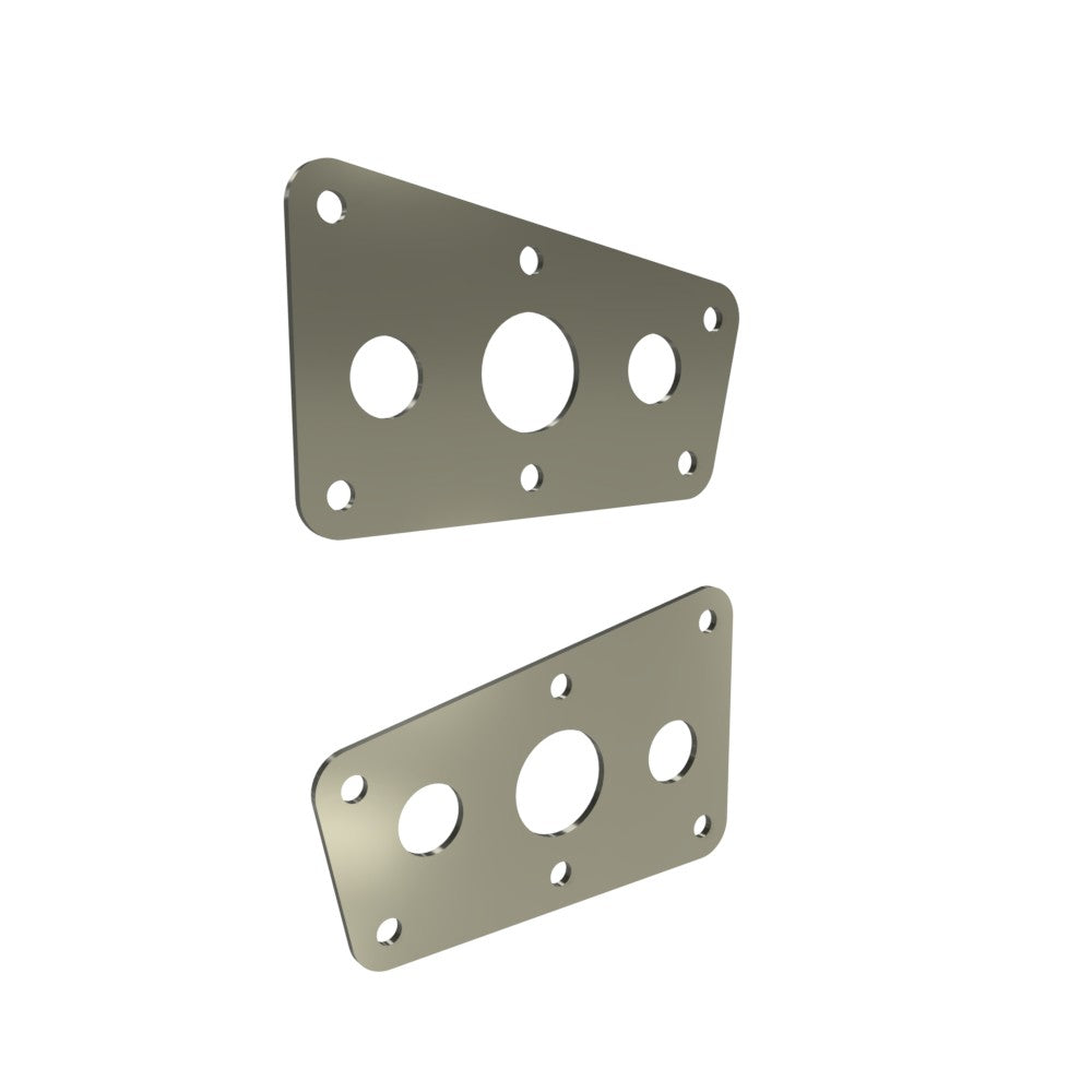 Honda Shadow VT750 (Shaft) Side Covers (Left &Right) Raw Steel