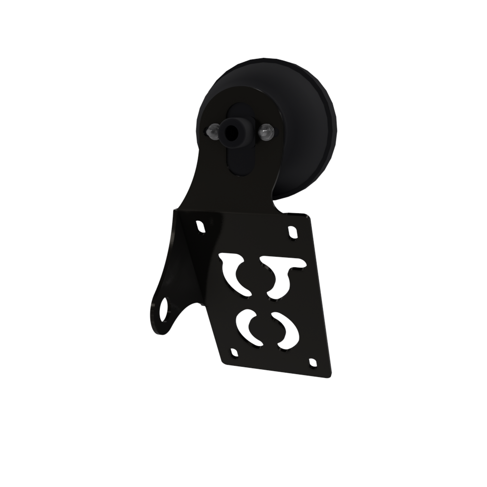 UNIVERSAL Vertical License plate bracket With Brake Light (Powder Coated)