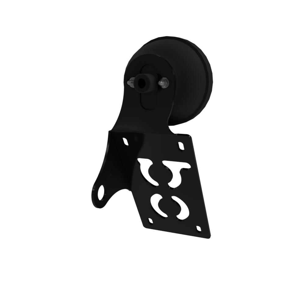 UNIVERSAL Vertical License plate bracket With Brake Light (Powder Coated)