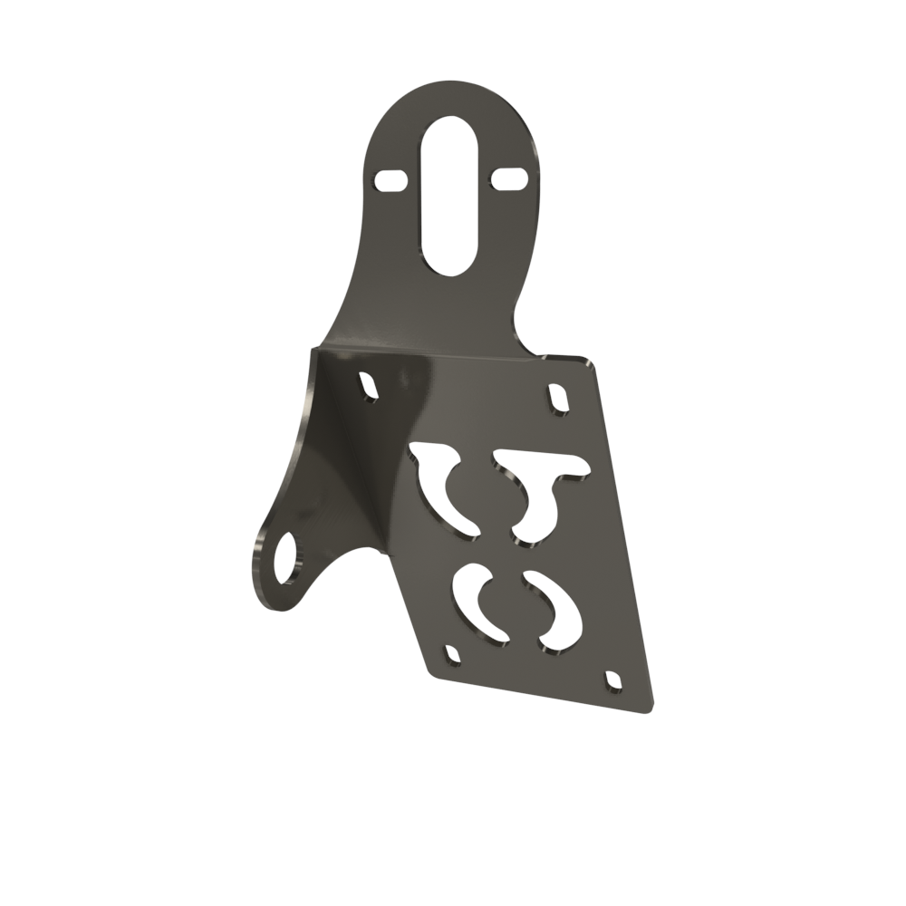 UNIVERSAL Vertical License plate bracket (Raw Steel)