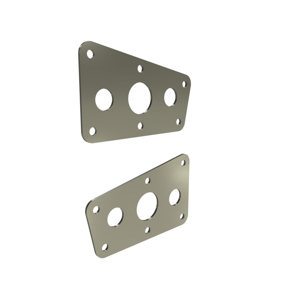 Honda Shadow VT750 (Shaft) Side Covers (Left &Right) Raw Steel