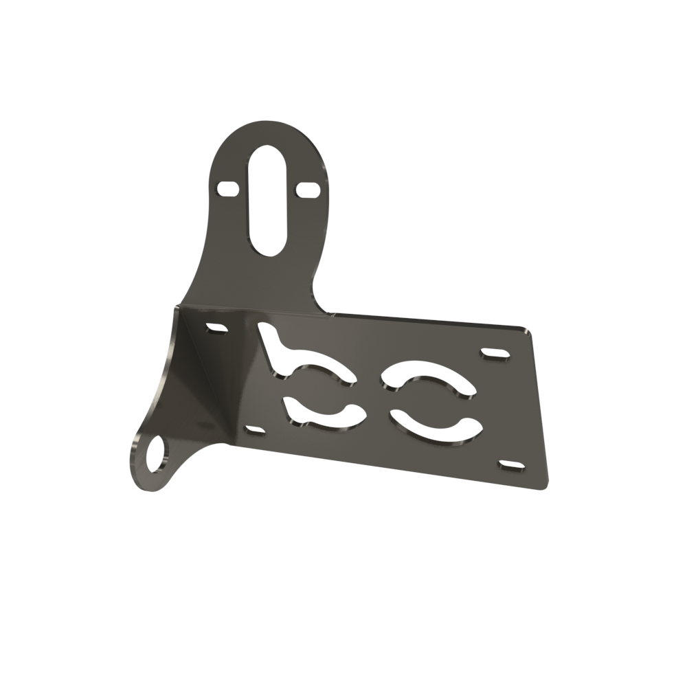 UNIVERSAL Horizontal License plate bracket (Raw Steel)