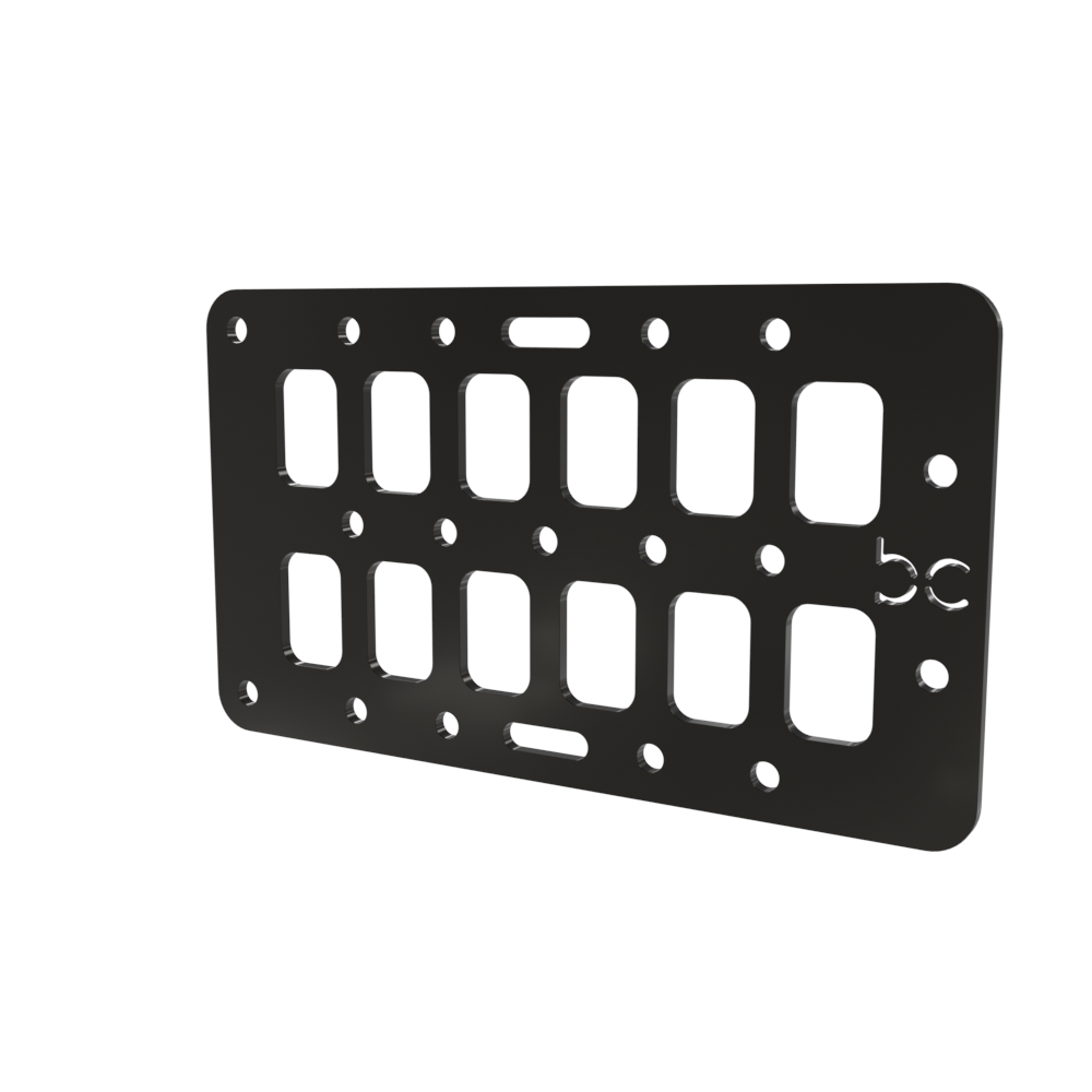 Multi-FIT Tactical Rigid MOLLE Panel Ammo Can Mount (Powder Coated)