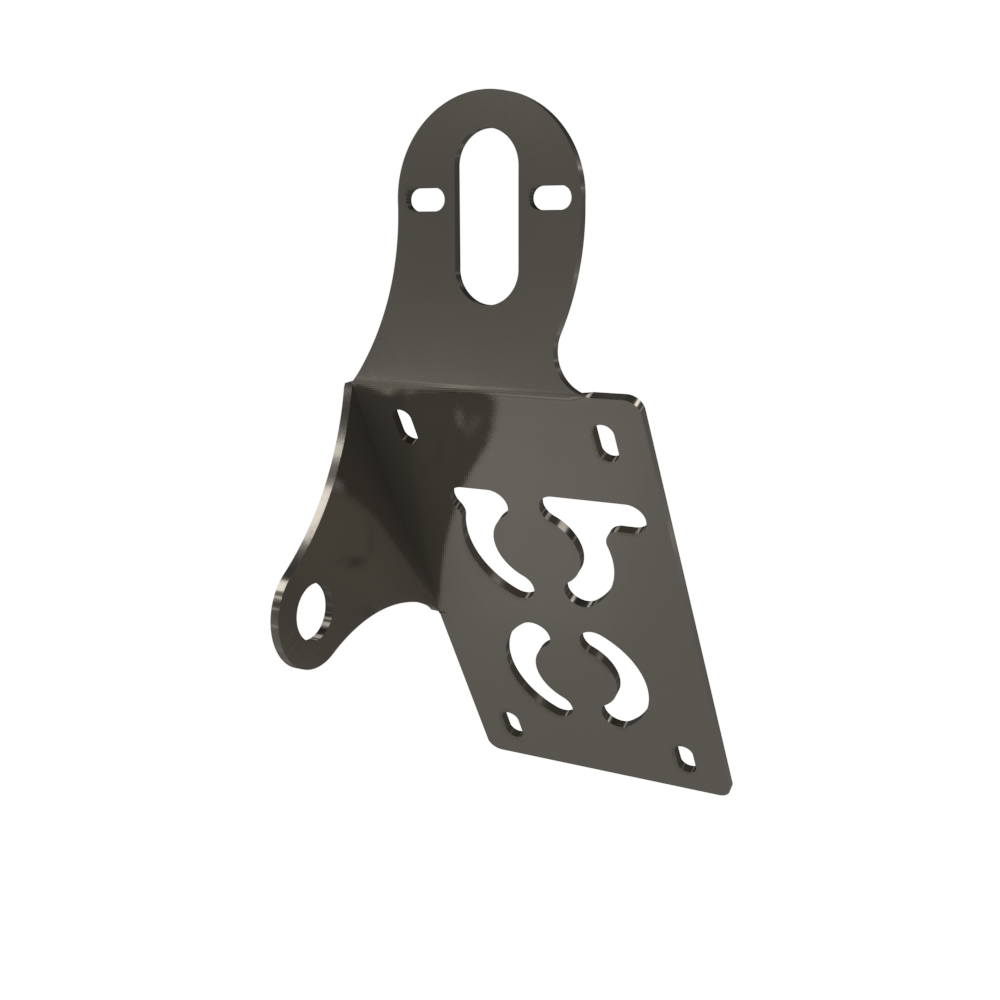 UNIVERSAL Vertical License plate bracket (Raw Steel)
