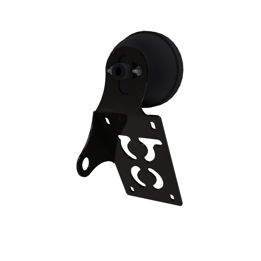 UNIVERSAL Vertical License plate bracket With Brake Light (Powder Coated)